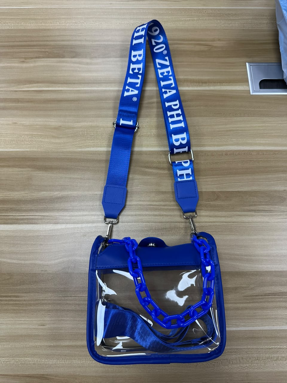 Zeta Phi Beta Clear Stadium Bag