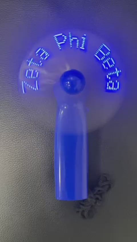 Zeta Phi Beta LED Portable fan  - "Fabulous Since 1920"